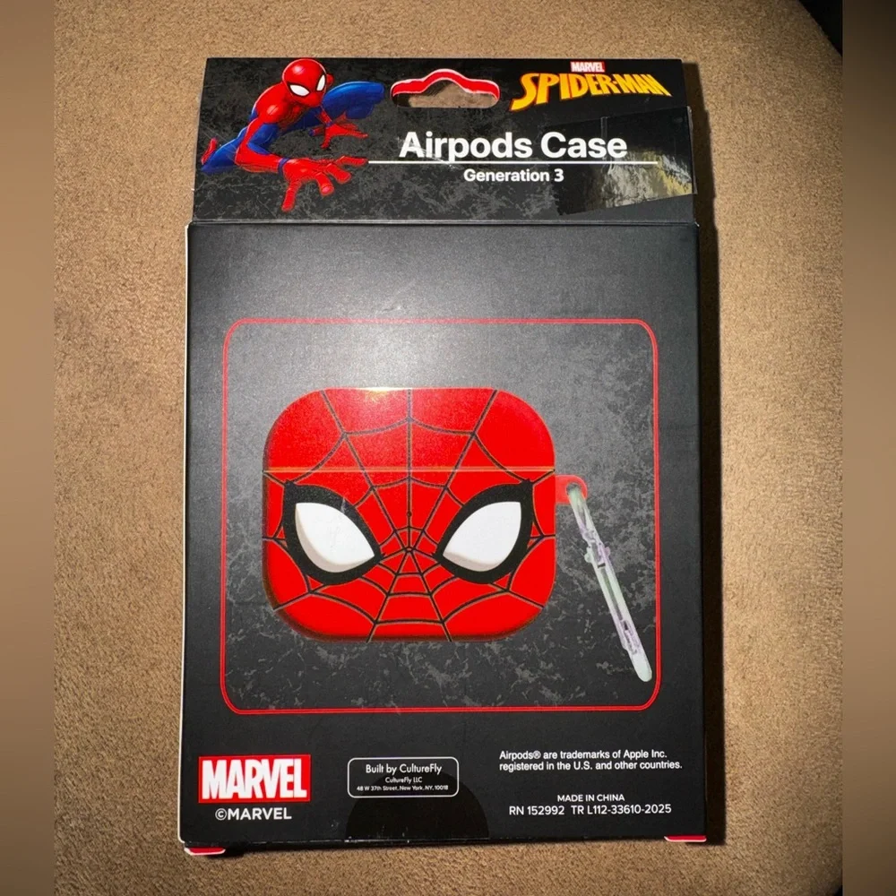 NEW! Marvel Spider-Man AirPods Gen 3 Case - Red and Black